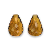 9.35&nbsp;Ct.Tw.Total Carat Weight Orangish Brown Citrine Pair from Brazil Video