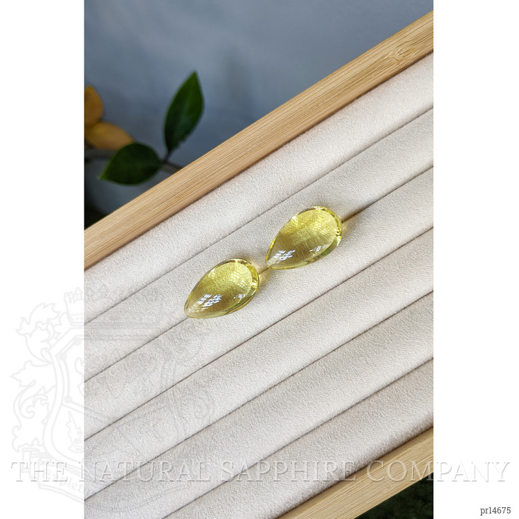 54.97 Ct.Tw. Yellow Quartz Pair from Brazil