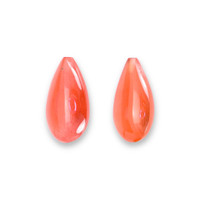 29.36 Ct.Tw.Total Carat Weight Pinkish Orange Rhodochrosite Pair from Brazil Video