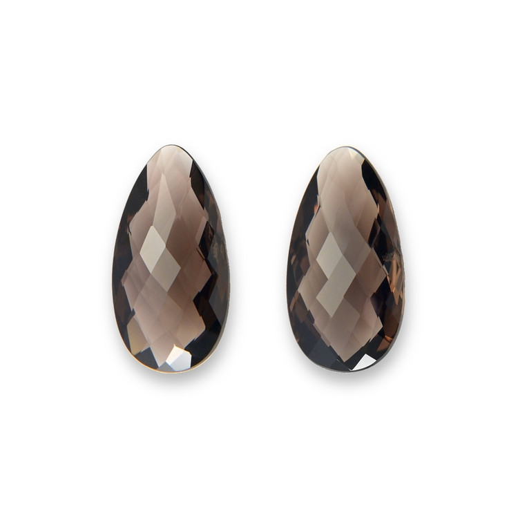 42.11 Ct.Tw. Grey Smokey Quartz Pair from Brazil
