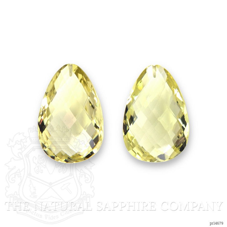 76.91 Ct.Tw. Yellow Quartz Pair from Brazil