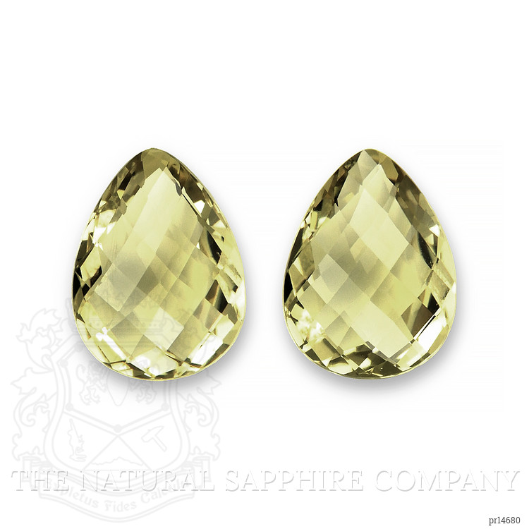 29.97 Ct.Tw. Yellow Quartz Pair from Brazil