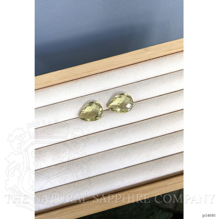 29.97 Ct.Tw. Yellow Quartz Pair from Brazil
