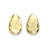 10.45 Ct.Tw.Total Carat Weight Yellow Quartz Pair from Brazil Video