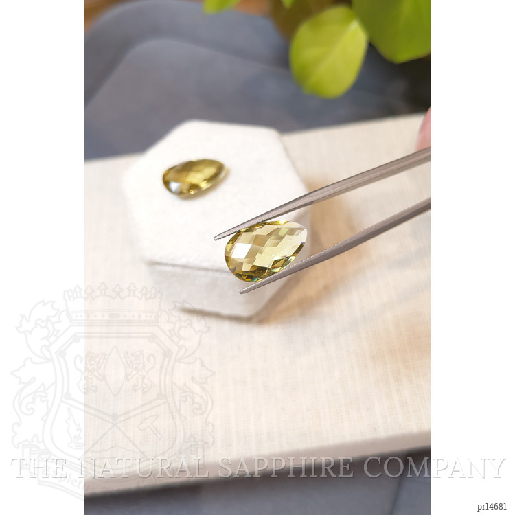 10.45 Ct.Tw. Yellow Quartz Pair from Brazil
