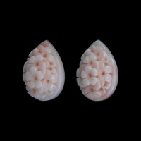 25.00&nbsp;Ct.Tw.Total Carat Weight Yellow Coral Pair from Italy Video