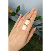 25.00 Ct.Tw.Total Carat Weight Yellow Coral Pair from Italy Life Style