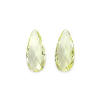 15.26 Ct.Tw.Total Carat Weight Yellow Quartz Pair from Brazil Video