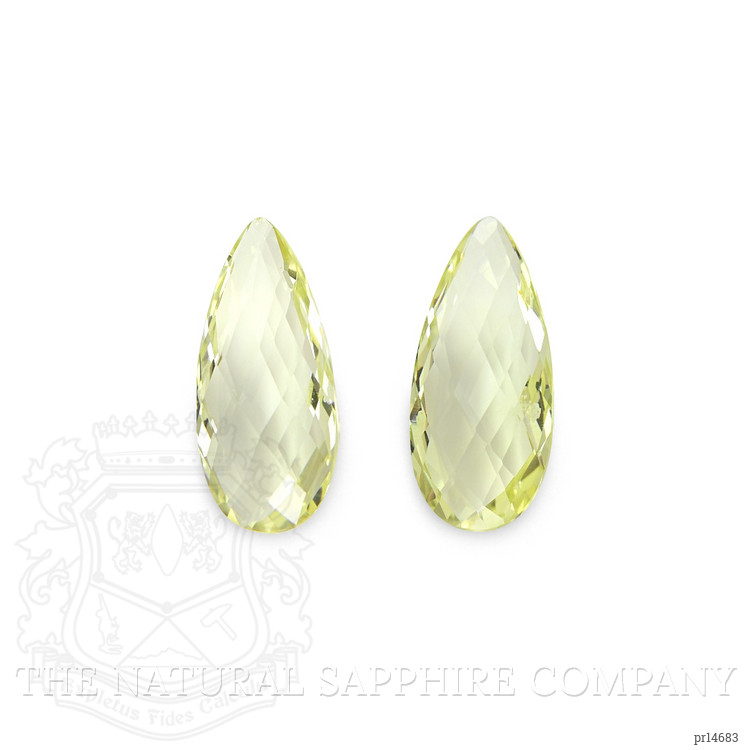 15.26 Ct.Tw. Yellow Quartz Pair from Brazil