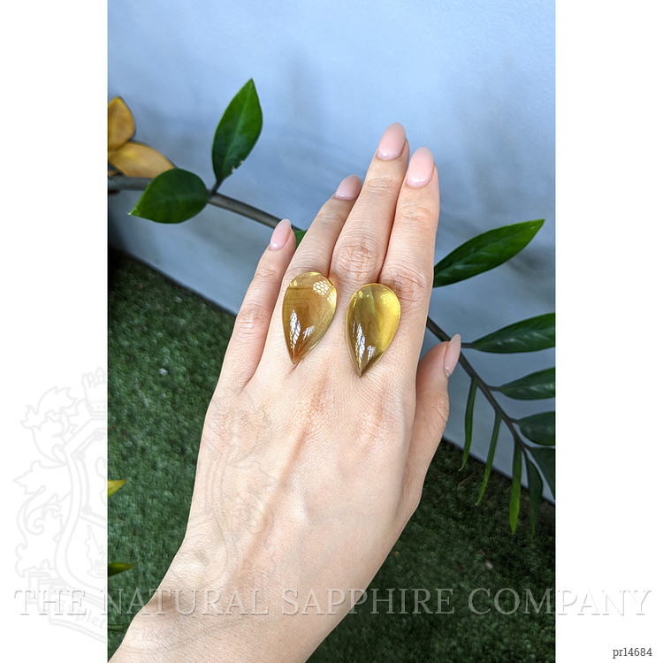 65.30 Ct.Tw. Yellow Quartz Pair from Brazil