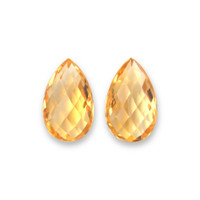 12.05 Ct.Tw.Total Carat Weight Yellow Citrine Pair from Brazil Video