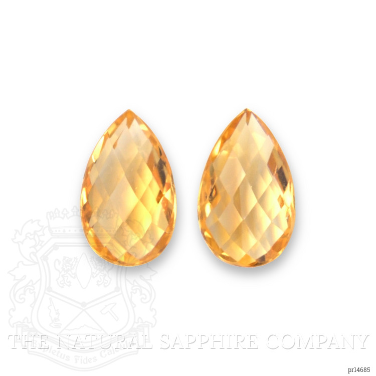 12.05 Ct.Tw. Yellow Citrine Pair from Brazil