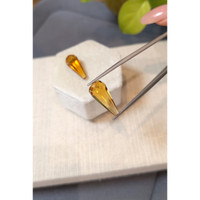 14.15 Ct.Tw.Total Carat Weight Yellow Citrine Pair from Brazil Life Style