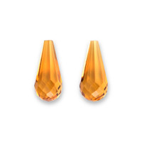 15.03 Ct.Tw.Total Carat Weight Yellow Citrine Pair from Brazil Video
