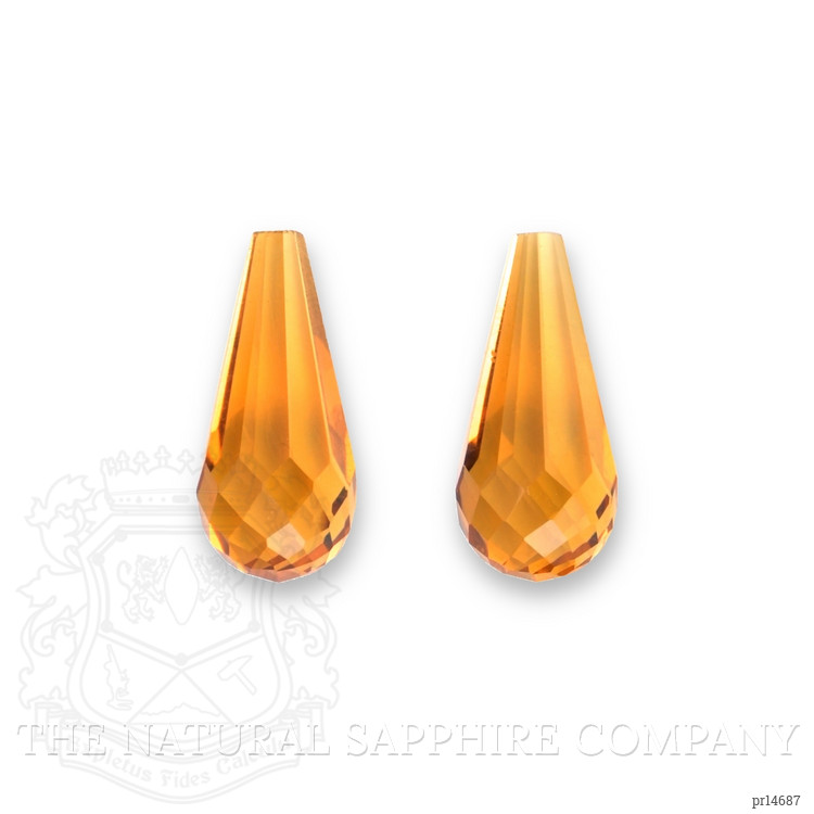 15.03 Ct.Tw. Yellow Citrine Pair from Brazil