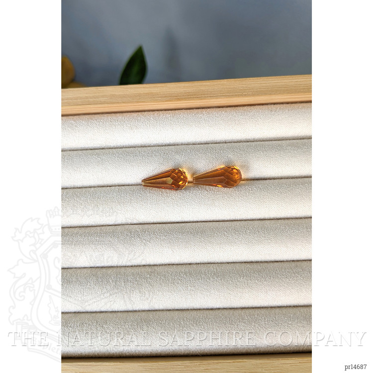 15.03 Ct.Tw. Yellow Citrine Pair from Brazil