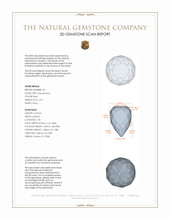 4.64&nbsp;Ct.Tw.Total Carat Weight Blue Aquamarine Pair from Brazil 3 D Scan Report