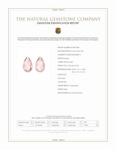 20.71 Ct.Tw.Total Carat Weight Pink Rose Quartz Pair from Brazil Scan Report