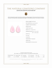 22.14 Ct.Tw.Total Carat Weight Pink Rose Quartz Pair from Brazil Scan Report