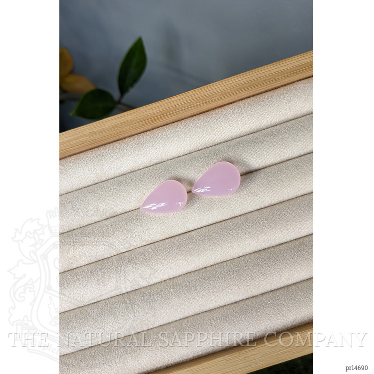22.14 Ct.Tw. Pink Rose Quartz Pair from Brazil