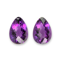 29.04 Ct.Tw.Total Carat Weight Purple Amethyst Pair from Brazil Video