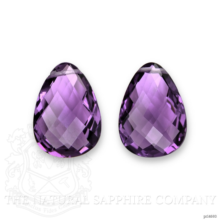 22.14 Ct.Tw. Purple Amethyst Pair from Brazil