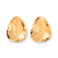 34.97 Ct.Tw.Total Carat Weight Yellow Quartz Pair from Brazil Video