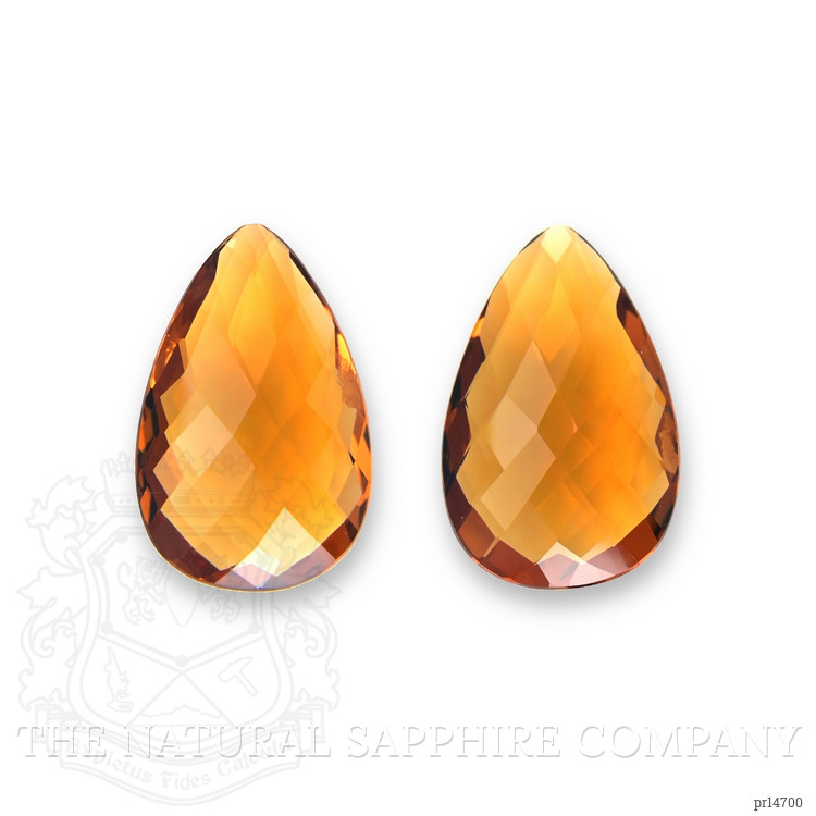 38.15 Ct.Tw. Yellow Quartz Pair from Brazil