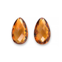 25.05 Ct.Tw.Total Carat Weight Yellow Quartz Pair from Brazil Video