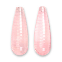 38.39 Ct.Tw.Total Carat Weight Pink Rose Quartz Pair from Brazil Video