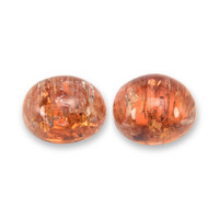 26.57 Ct.Tw.Total Carat Weight Orange Cabochon Precious Topaz Pair from Brazil Video