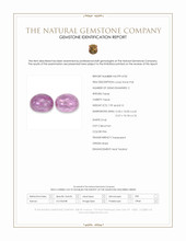 16.09 Ct.Tw.Total Carat Weight Pink Cabochon Topaz Pair from Brazil Scan Report