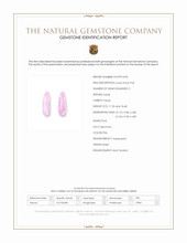 35.83&nbsp;Ct.Tw.Total Carat Weight Pink Cabochon Topaz Pair from Brazil Scan Report