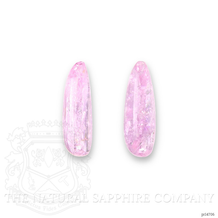 35.83 Ct.Tw. Pink Cabochon Topaz Pair from Brazil