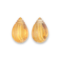 22.78 Ct.Tw.Total Carat Weight Golden Citrine Pair from Brazil Video