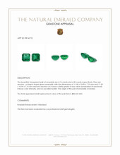 13.02 Ct.Tw.Total Carat Weight Emerald Pair from Zambia Appraisal