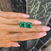 13.24 Ct.Tw.Total Carat Weight Emerald Pair from Zambia Life Style