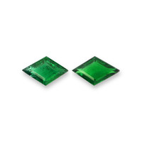 6.65 Ct.Tw.Total Carat Weight Emerald Pair from Zambia Video