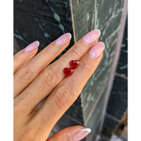 4.17&nbsp;Ct.Tw.Total Carat Weight Ruby Pair from Burma (Myanmar) Life Style