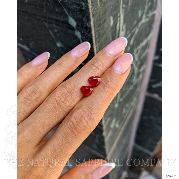 4.17 Ct.Tw. Ruby Pair from Burma (Myanmar)