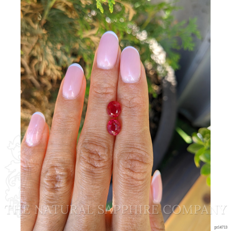 4.03 Ct.Tw. Ruby Pair from Burma (Myanmar)