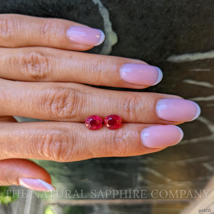 4.03 Ct.Tw. Ruby Pair from Burma (Myanmar)