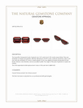 4.99&nbsp;Ct.Tw.Total Carat Weight Red Garnet Pair from Ceylon (Sri Lanka) Appraisal