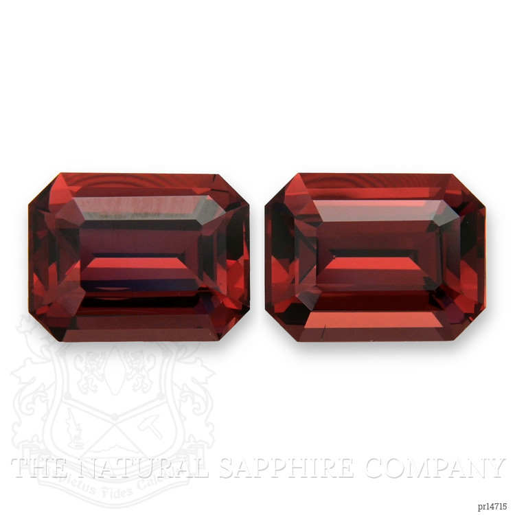 4.99 Ct.Tw. Red Garnet Pair from Ceylon (Sri Lanka)