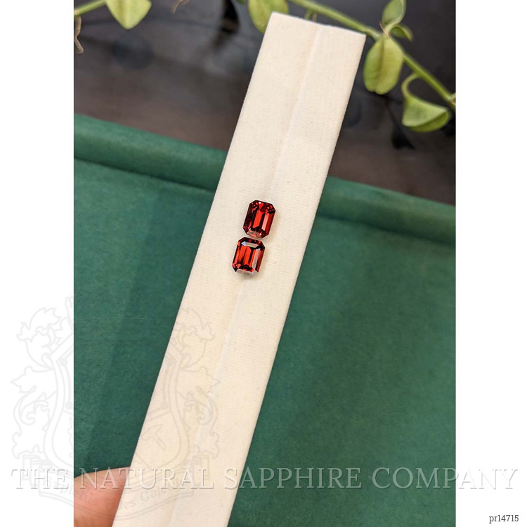 4.99 Ct.Tw. Red Garnet Pair from Ceylon (Sri Lanka)
