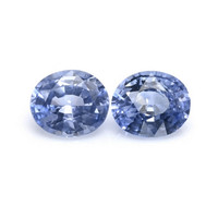 0.97&nbsp;Ct.Tw.Total Carat Weight Blue Sapphire Pair from Ceylon (Sri Lanka) Video