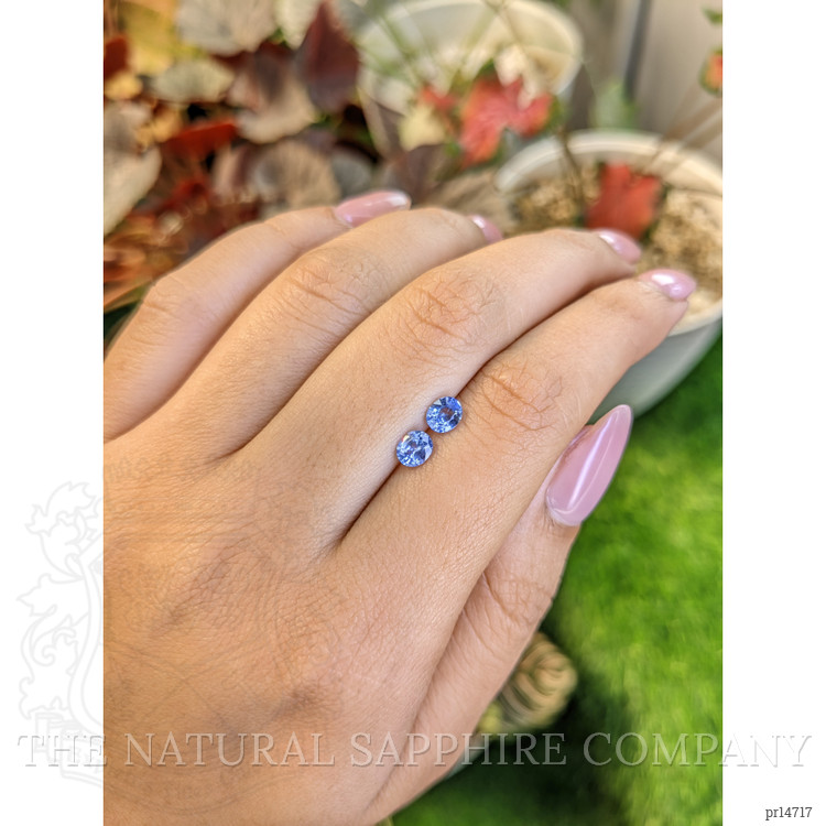 0.97 Ct.Tw. Blue Sapphire Pair from Ceylon (Sri Lanka)