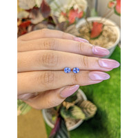 0.97&nbsp;Ct.Tw.Total Carat Weight Blue Sapphire Pair from Ceylon (Sri Lanka) Life Style