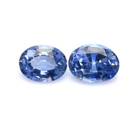 0.82&nbsp;Ct.Tw.Total Carat Weight Blue Sapphire Pair from Ceylon (Sri Lanka) Video