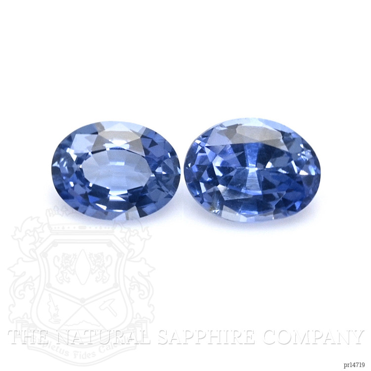 0.82 Ct.Tw. Blue Sapphire Pair from Ceylon (Sri Lanka)